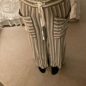Free People Striped Beach Pants